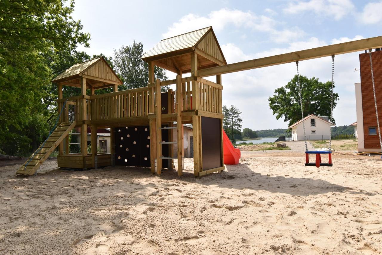 Ferienhaus-See-Sauna-Kamin-Hund mit E-Ladestation Krakow am See Exterior foto